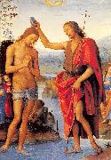 PERUGINO, Pietro The Baptism of Christ oil painting artist